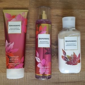Bath and Body Works Bahamas Shea Body Cream, Fine Fragrance Mist, & Body Lotion